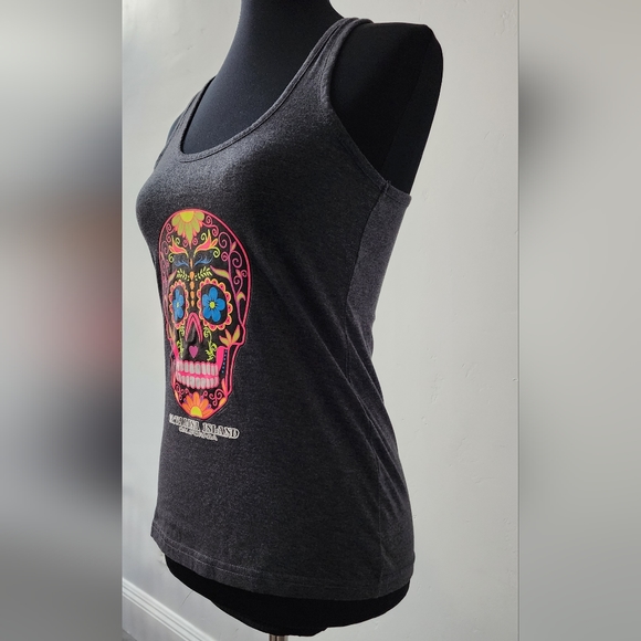 Sugar Skull Tank Top, Catalina Island 🏝 🌺💀 - Picture 2 of 6